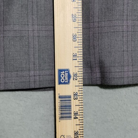 Holland & Sherry Savile Row Gray Purple Plaid Men’s 58S Blazer Jacket Sport Coat - Picture 14 of 16